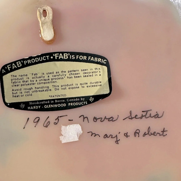 Vintage Hardy Glenwood Floral  Fab Composite Fabware Serving Tray Decor - Picture 6 of 8